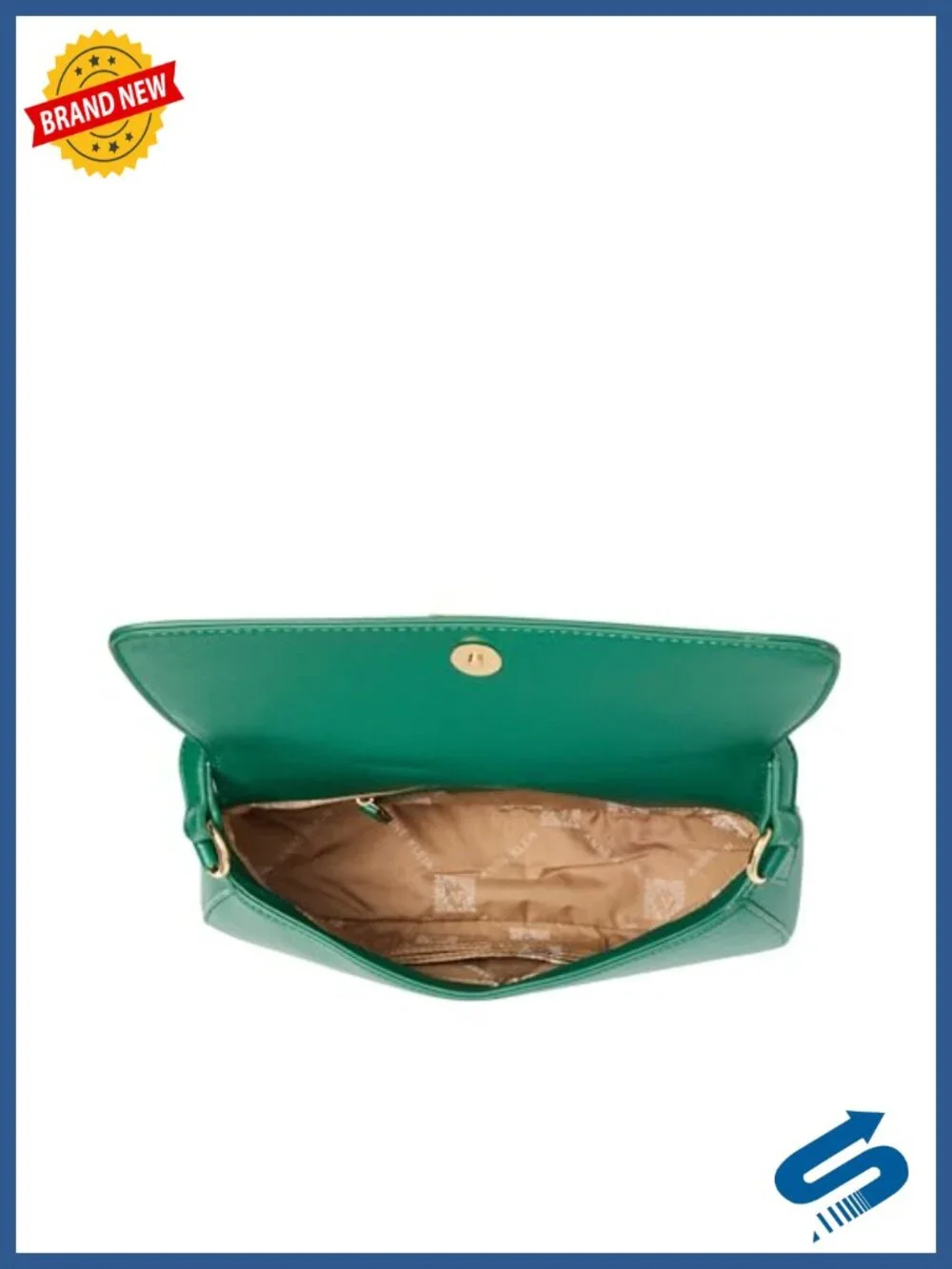 Women's Belted Flap Crossbody Bag with Convertible Strap